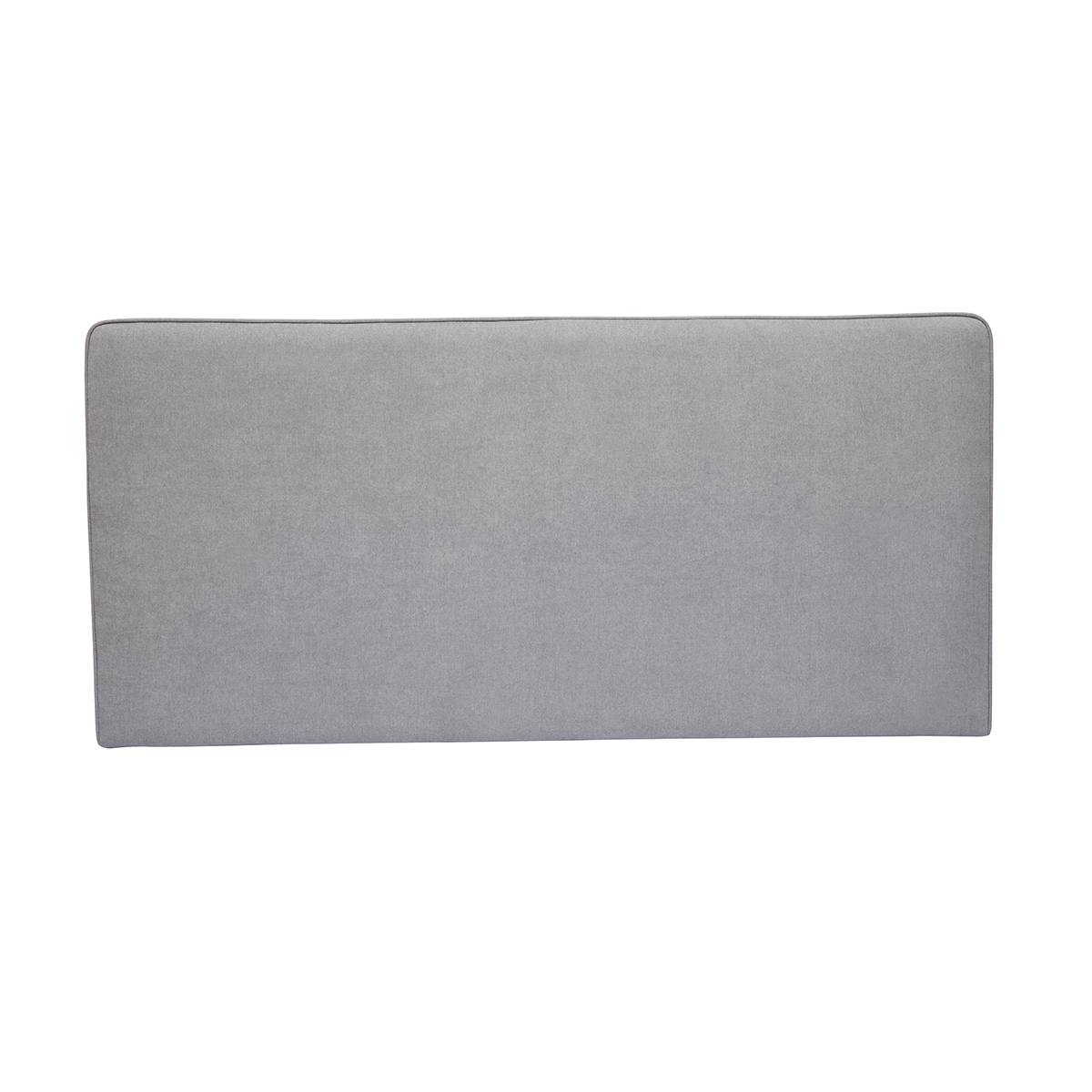 Testata letto a muro in tessuto effetto velluto grigio L160 cm LILY