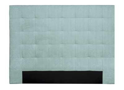Testata letto capitonné effetto velluto verde laguna 160 cm HALCIONA