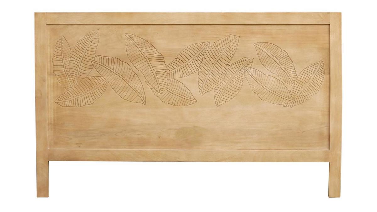 Testata letto in legno di mango inciso L165 cm VIBES