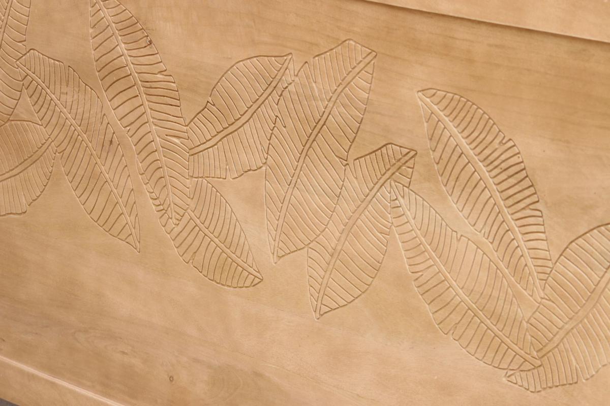 Testata letto in legno di mango inciso L165 cm VIBES