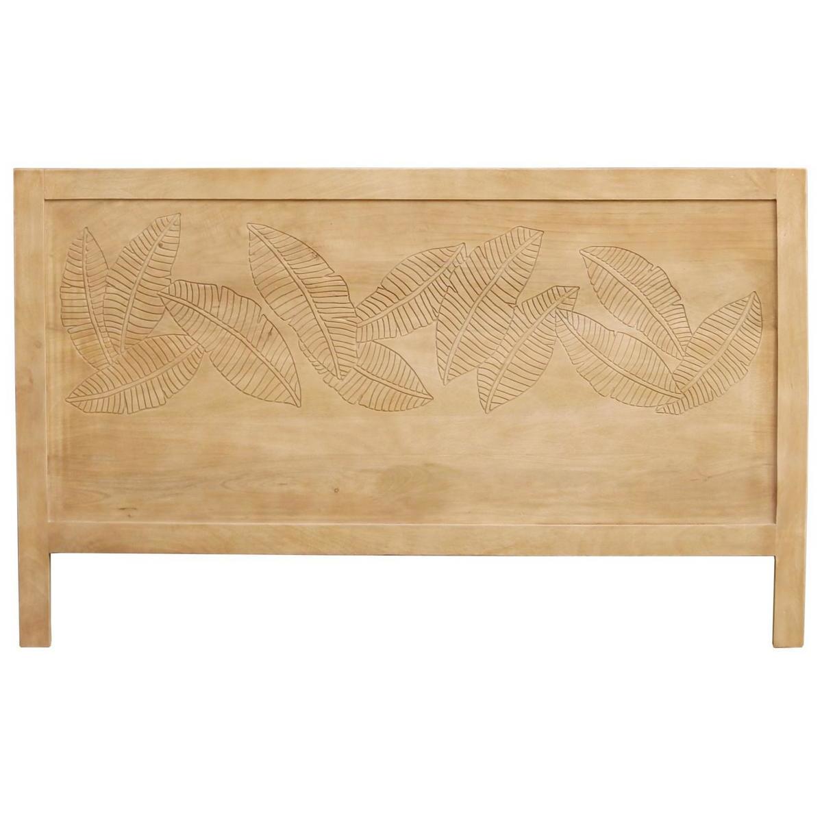 Testata letto in legno di mango inciso L165 cm VIBES