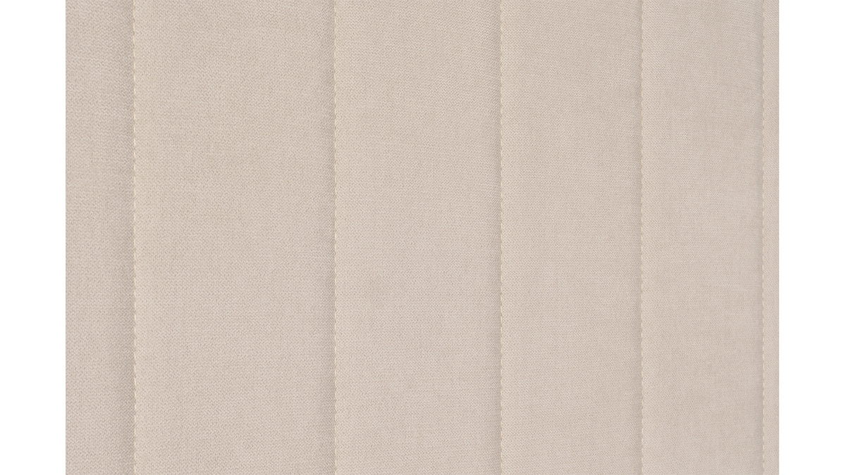 Testata letto in tessuto beige naturale L170 cm NEHA