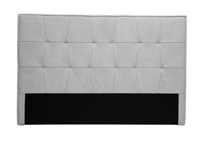 Testata letto in tessuto grigio L170 cm SUKA