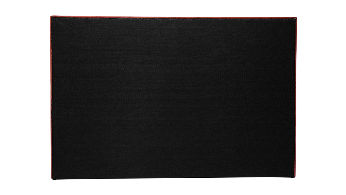 Testata letto in tessuto velluto rosso mattone L170 cm LUTECE