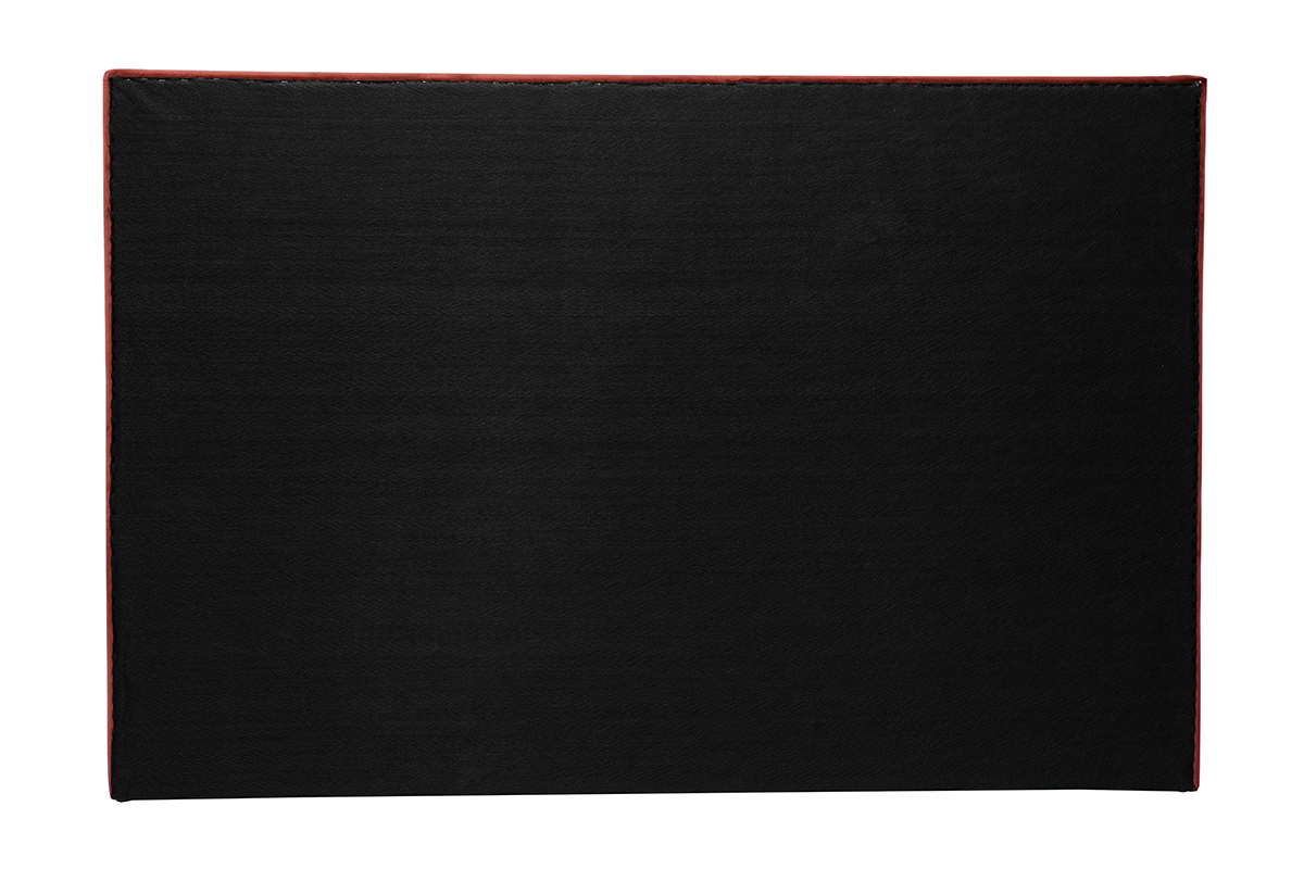 Testata letto in tessuto velluto rosso mattone L170 cm LUTECE