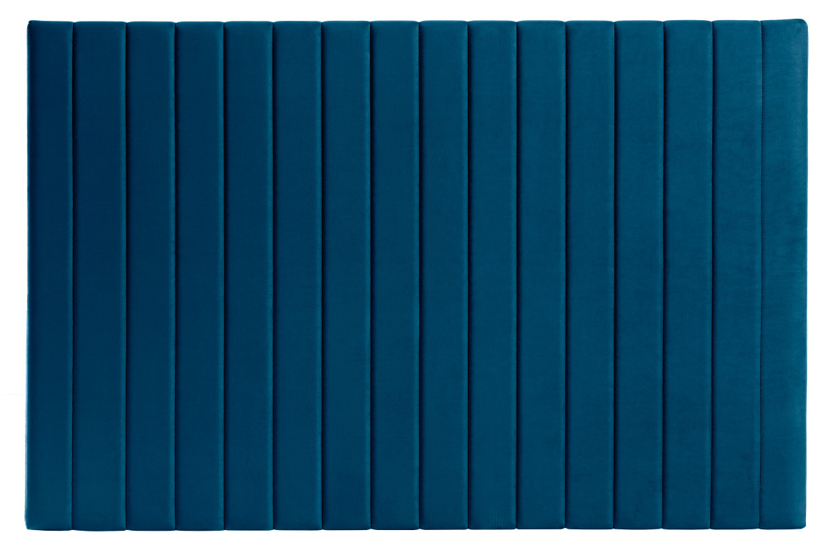 Testata letto in velluto blu L170 cm NEHA