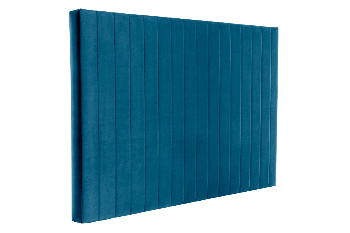 Testata letto in velluto blu L170 cm NEHA