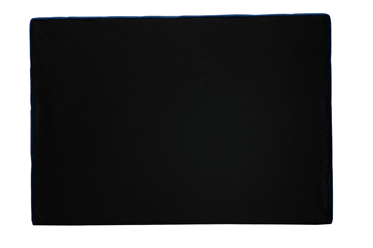 Testata letto lavorazione capitonn in velluto blu notte L160 cm ENGUERRAND