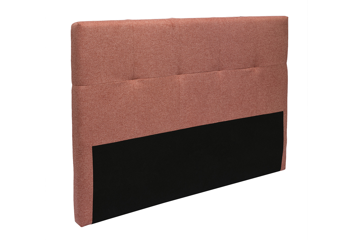 Testata letto tessuto effetto velluto testurizzato terracotta 160 cm CLOVIS