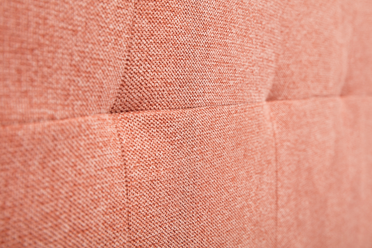 Testata letto tessuto effetto velluto testurizzato terracotta 160 cm CLOVIS