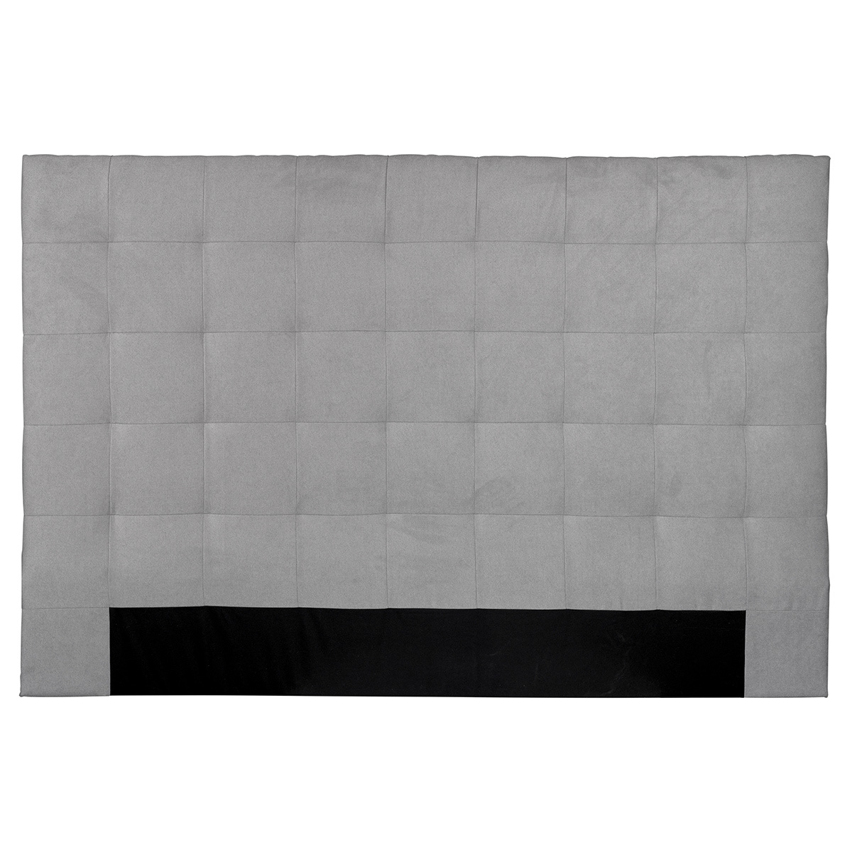 Testata letto tessuto lavorazione capitonné 180 cm tessuto grigio HALCIONA
