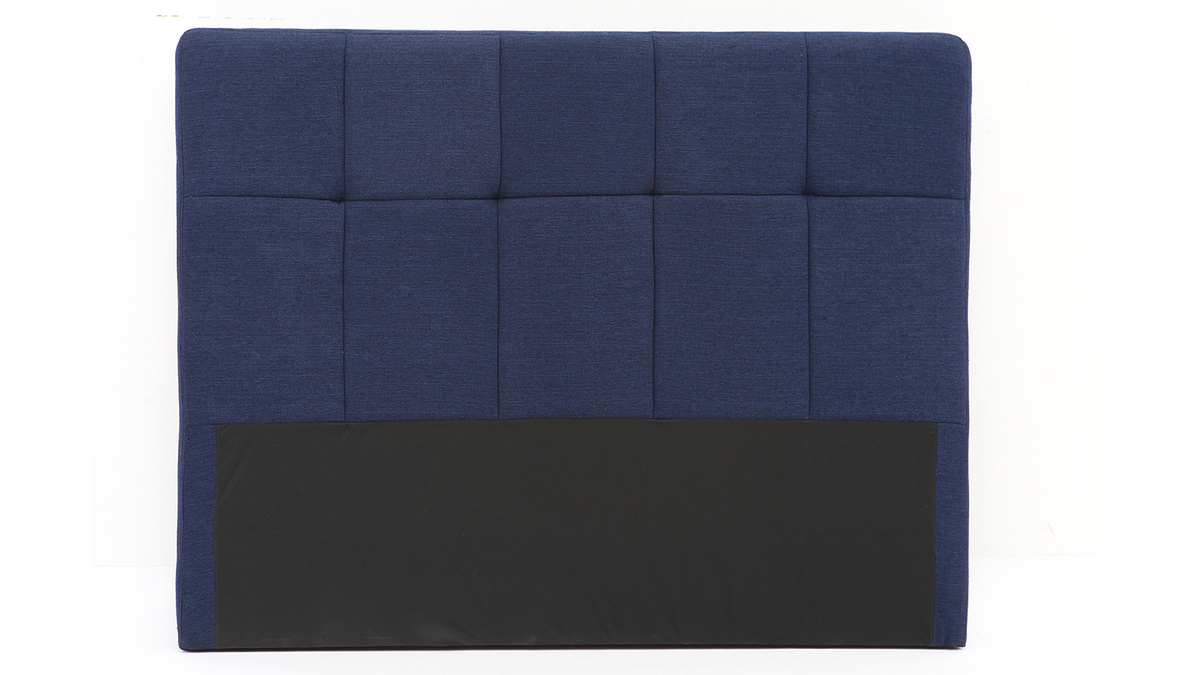 Testiera del letto classica in tessuto Blu scuro 140cm CLOVIS