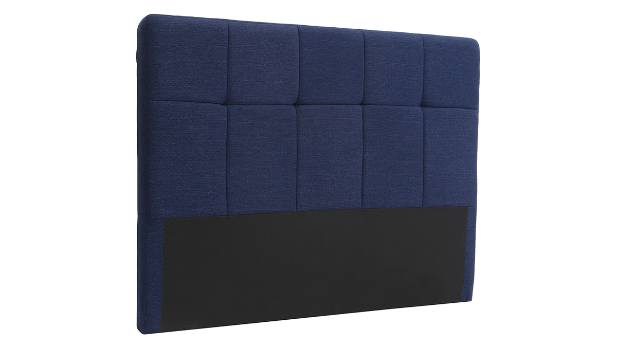 Testiera del letto classica in tessuto Blu scuro 140cm CLOVIS