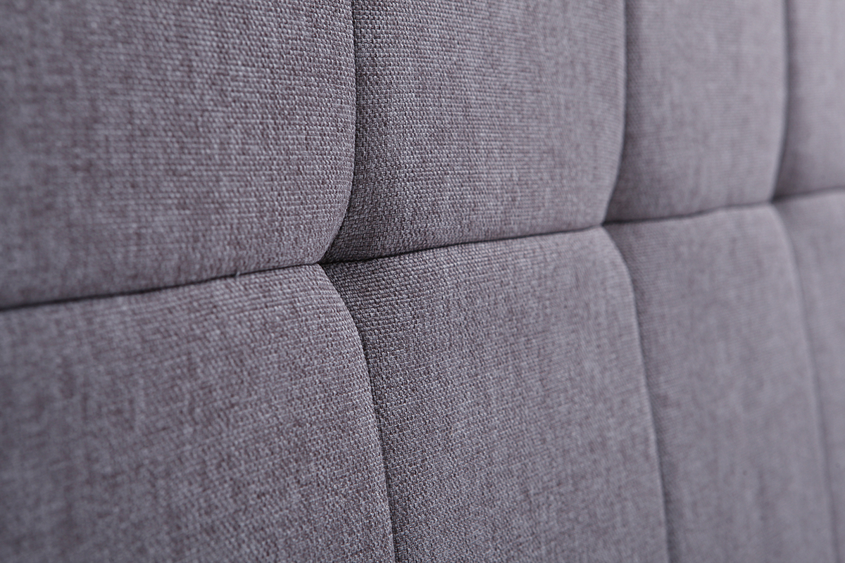 Testiera del letto classica in tessuto Grigio scuro 140cm CLOVIS