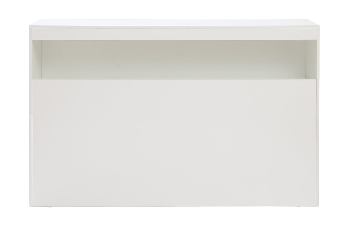Testiera del letto con cassetti bianca 160 cm HYPNOS