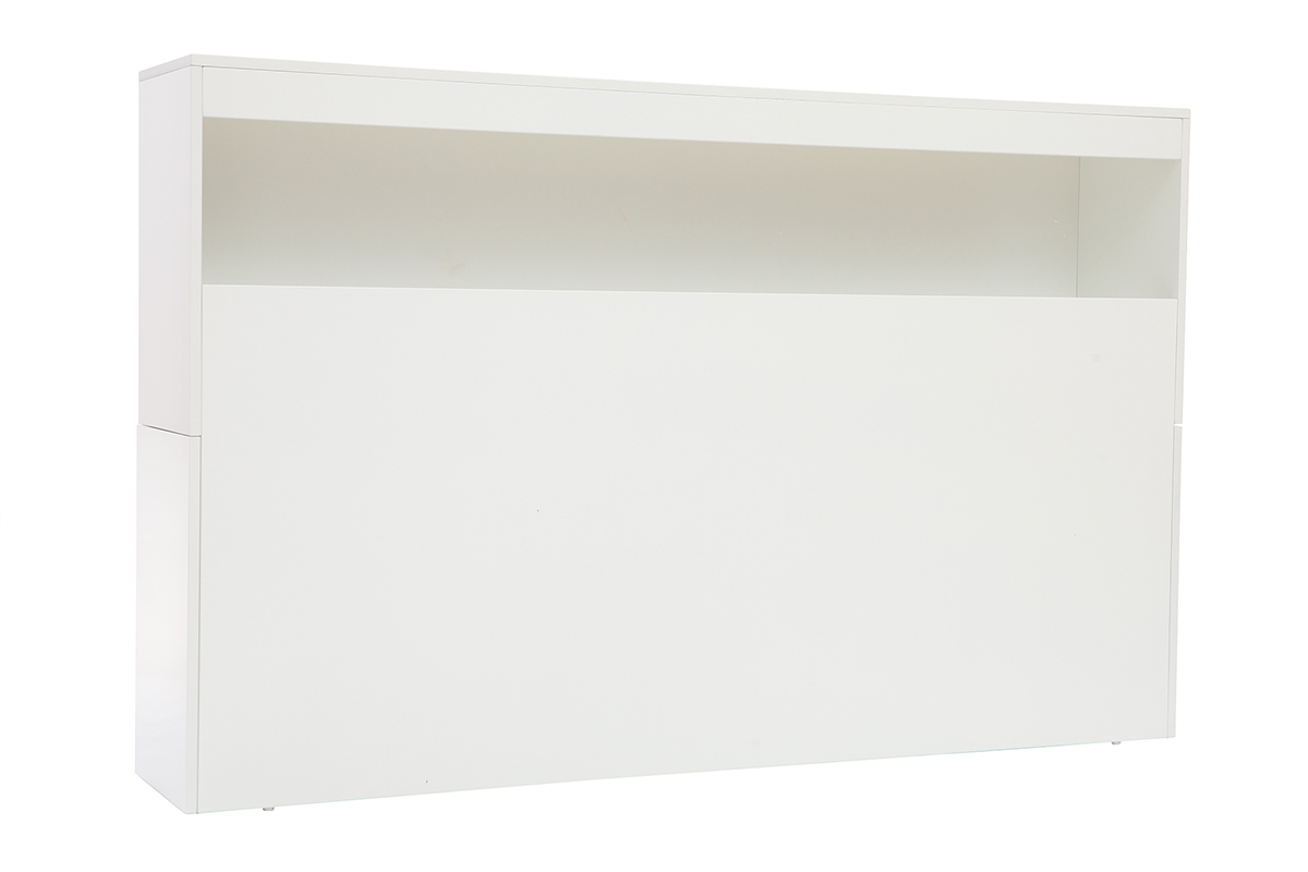 Testiera del letto con cassetti bianca 160 cm HYPNOS