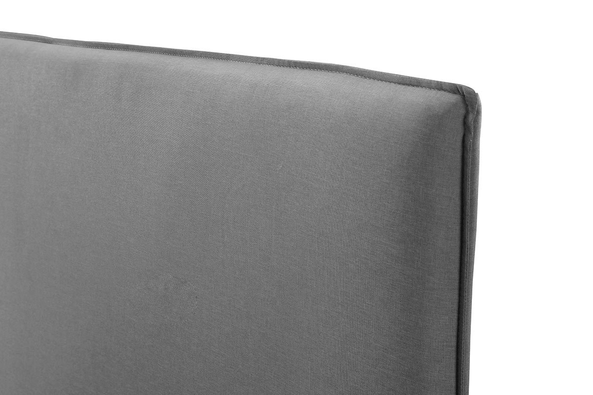 Testiera del letto design 160 cm in tessuto Grigio chiaro ATHENA