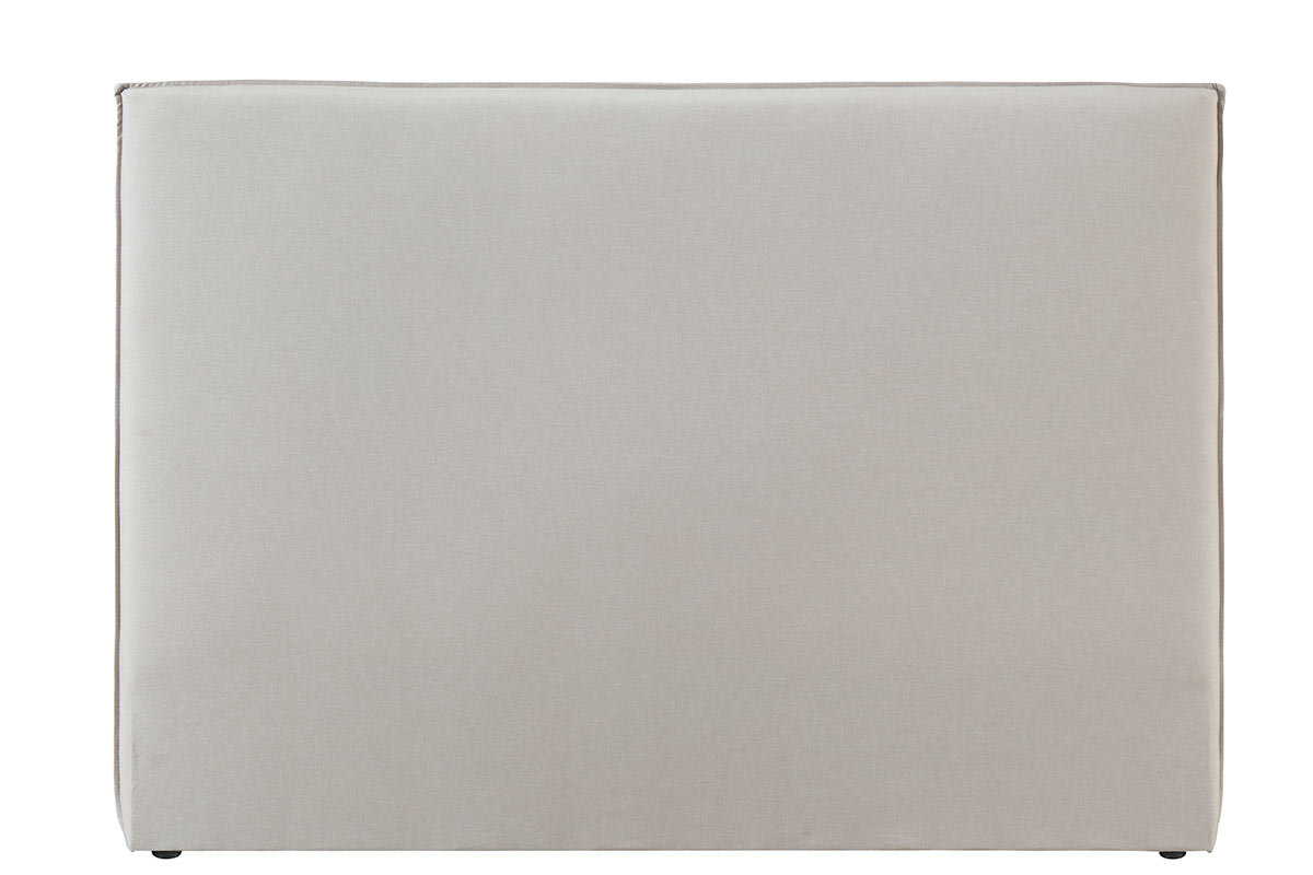 Testiera del letto design 176 cm in tessuto Beige ATHENA