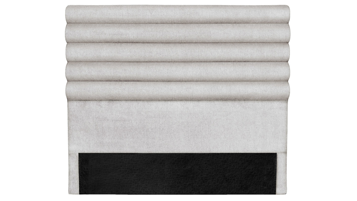 Testiera del letto design in tessuto grigio chiaro 140 cm HORIZON