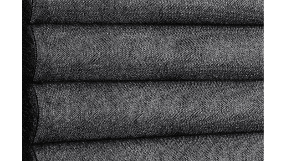 Testiera del letto design in tessuto grigio scuro 140 cm HORIZON