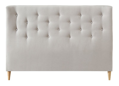 Testiera del letto, dimensioni: 160, in capitonné, in tessuto, colore: Beige, modello: EROS - Testiera del letto, dimensioni: 160, in capitonné, in tessuto, colore: Beige, modello: EROS