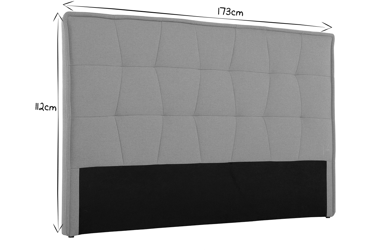 Testiera del letto gialla 170 cm SUKA