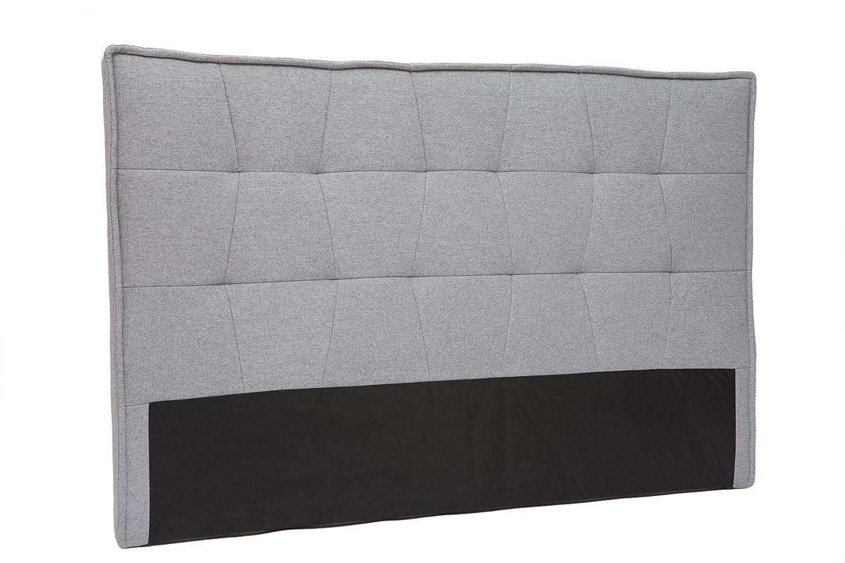 Testiera del letto grigia chiara 170 cm SUKA
