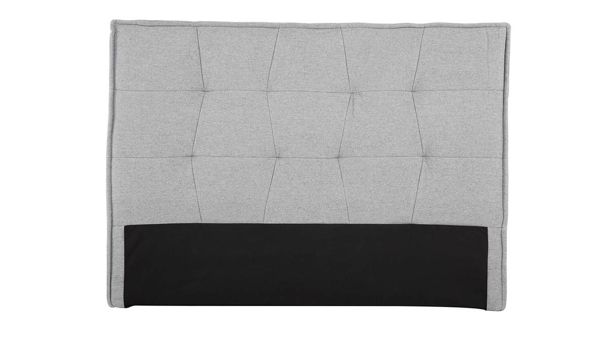 Testiera del letto grigio chiaro 150 cm SUKA