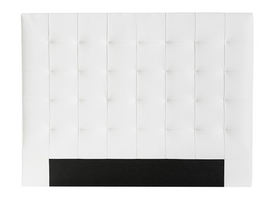 Testiera del letto imbottita bianca 160 cm HALCIONA