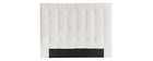 Testiera del letto imbottita in tessuto beige 160 cm HALCIONA