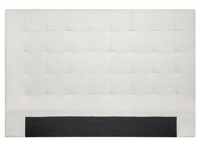 Testiera del letto imbottita in tessuto beige 160 cm HALCIONA