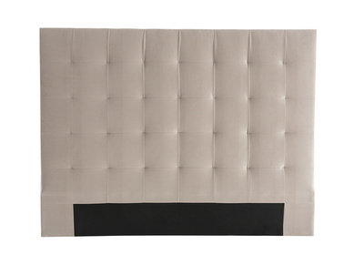 Testiera del letto imbottita in tessuto tortora 160 cm HALCION - Testiera del letto imbottita in tessuto tortora 160 cm HALCION