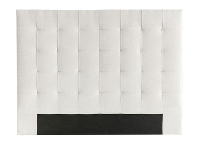 Testiera del letto imbottito in tessuto beige 140 cm HALCIONA