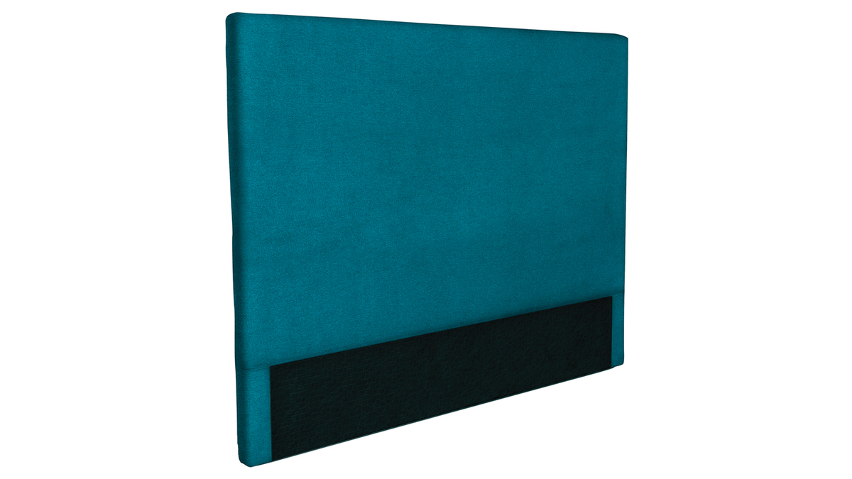 Testiera del letto in tessuto blu anatra 160 cm ZORYA