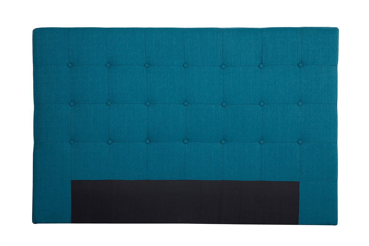 Testiera del letto in tessuto blu anatra 170 cm LUTECE