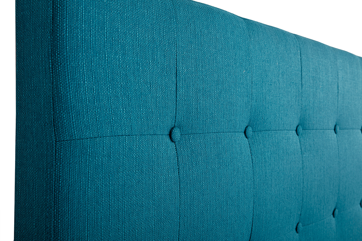 Testiera del letto in tessuto blu anatra 170 cm LUTECE
