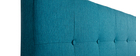 Testiera del letto in tessuto blu anatra 170 cm LUTECE