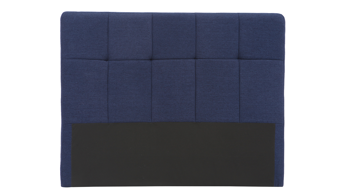 Testiera del letto in tessuto Blu scuro 160cm CLOVIS