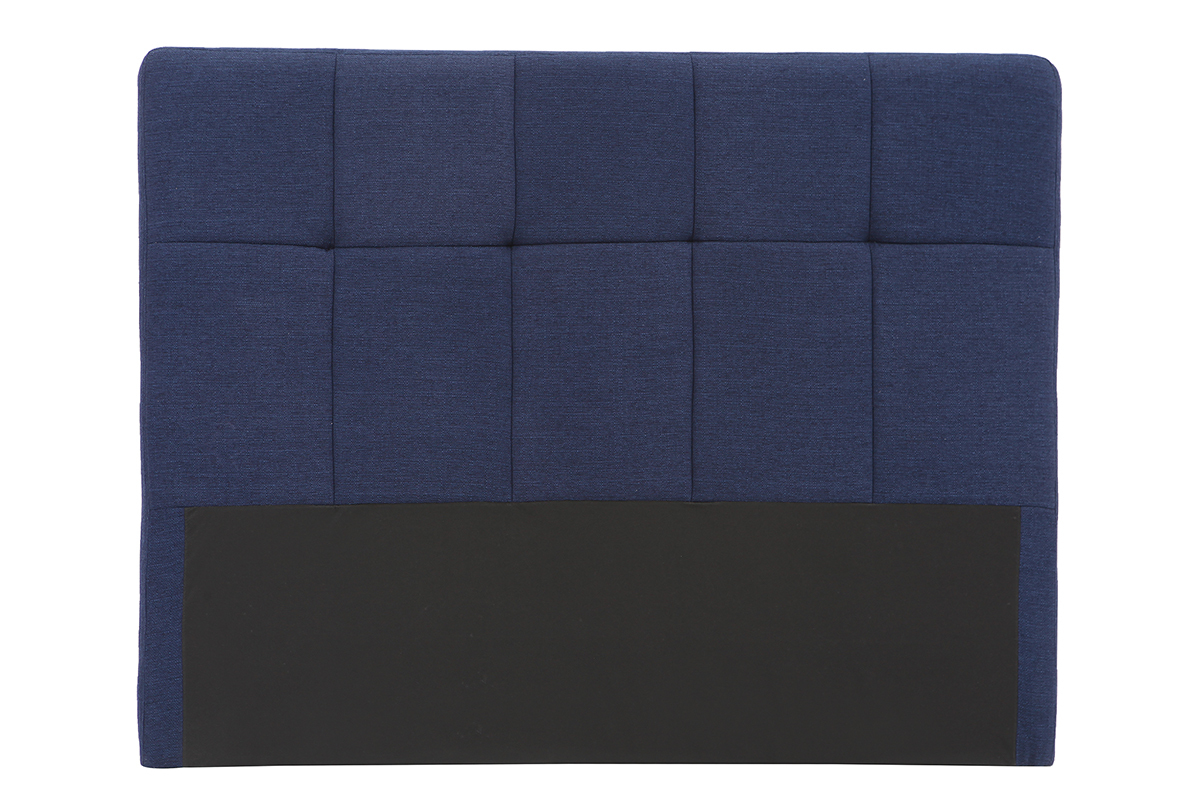 Testiera del letto in tessuto Blu scuro 160cm CLOVIS