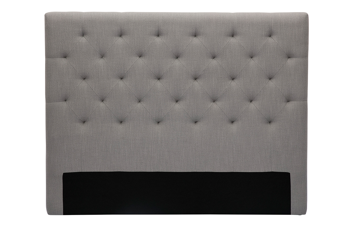testiera del letto in tessuto Grigio chiaro 140cm ENGUERRAND