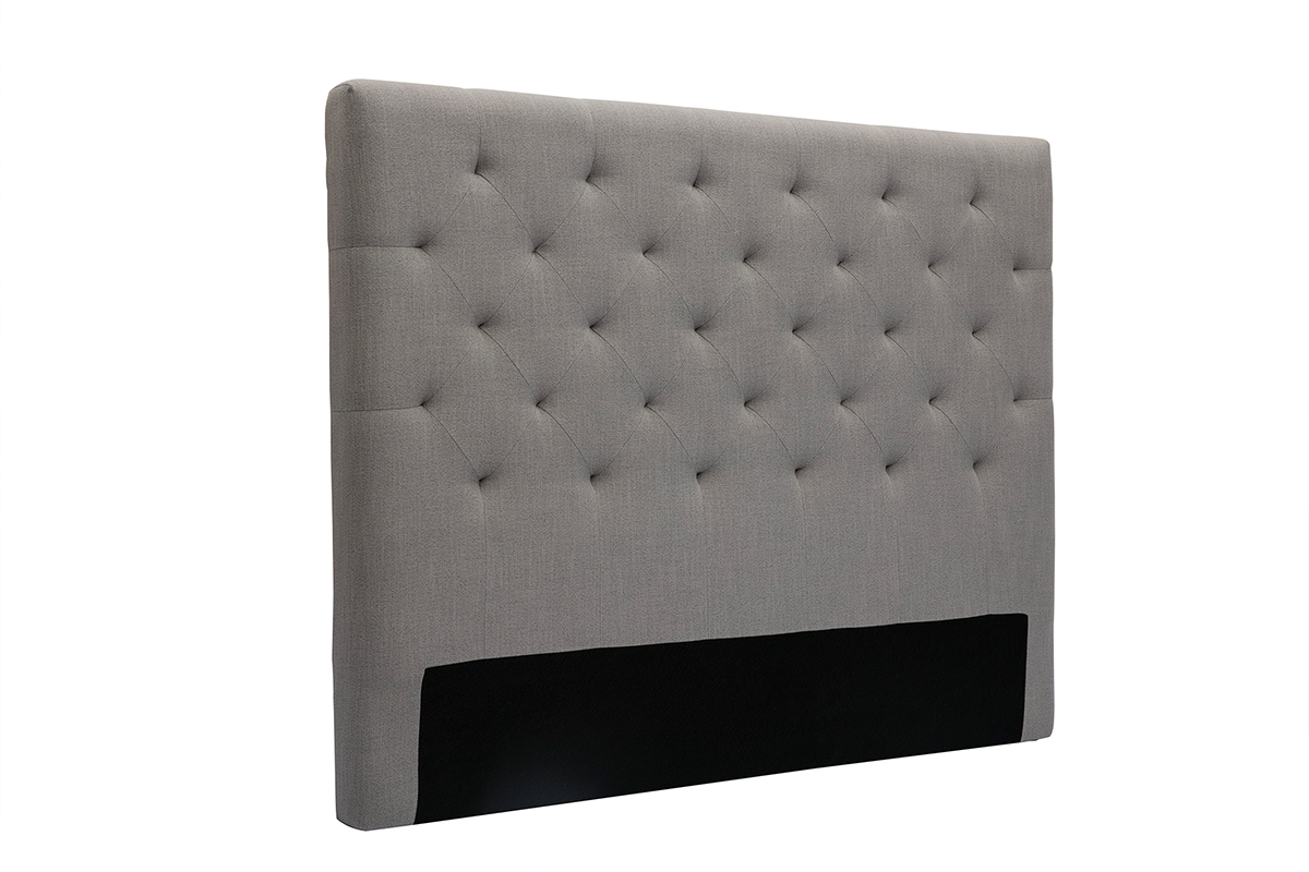 testiera del letto in tessuto Grigio chiaro 140cm ENGUERRAND