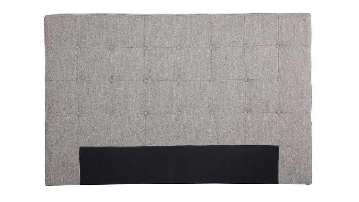 Testiera del letto in tessuto grigio chiaro 170 cm LUTECE
