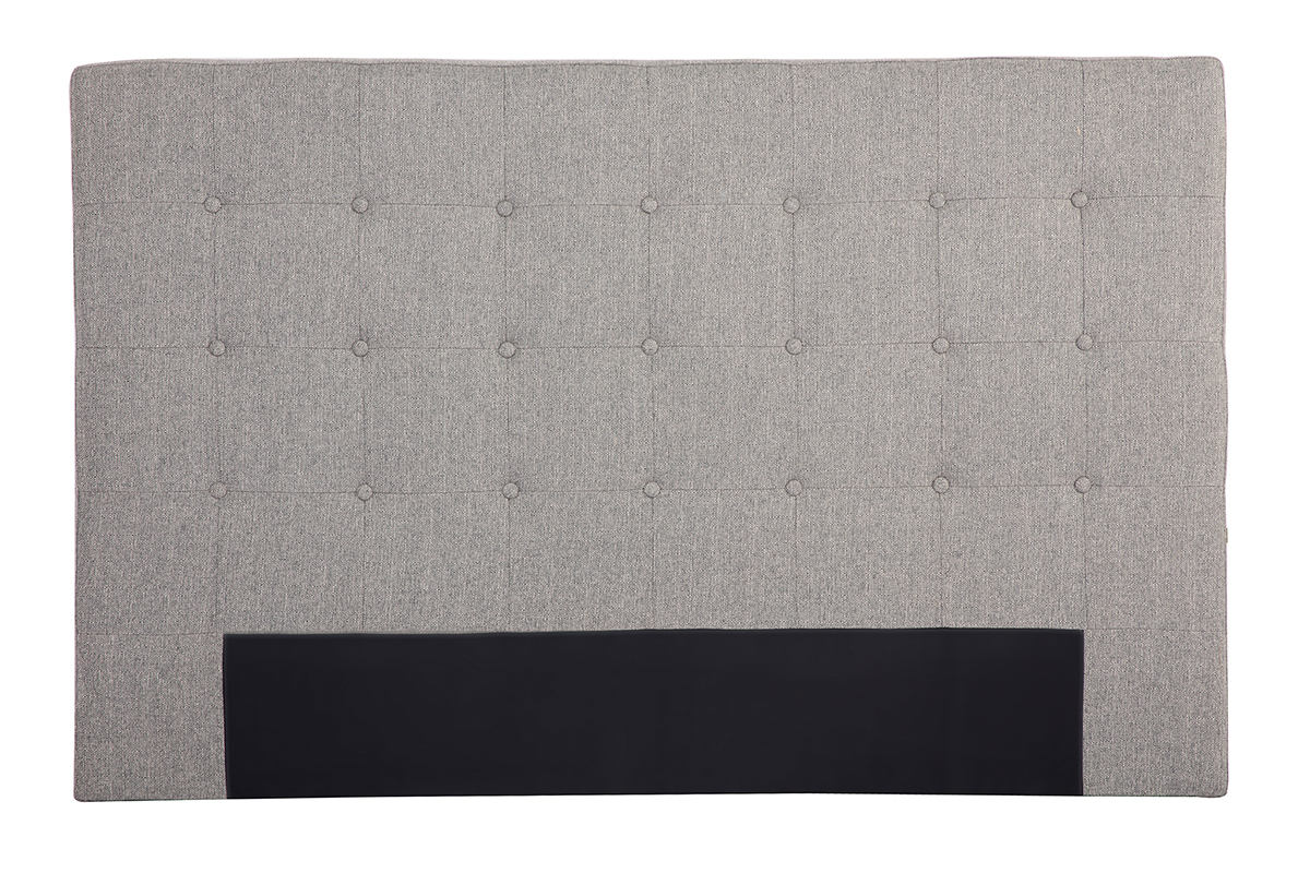 Testiera del letto in tessuto grigio chiaro 170 cm LUTECE