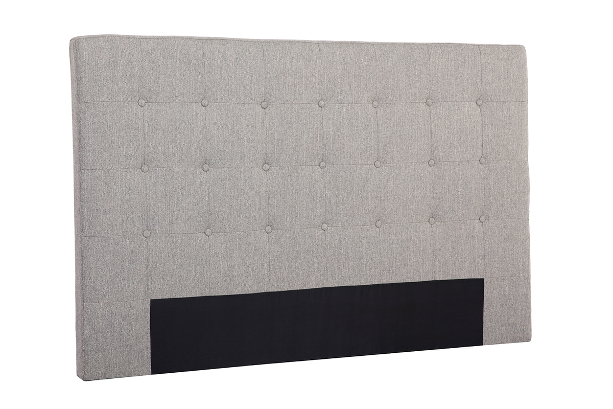 Testiera del letto in tessuto grigio chiaro 170 cm LUTECE