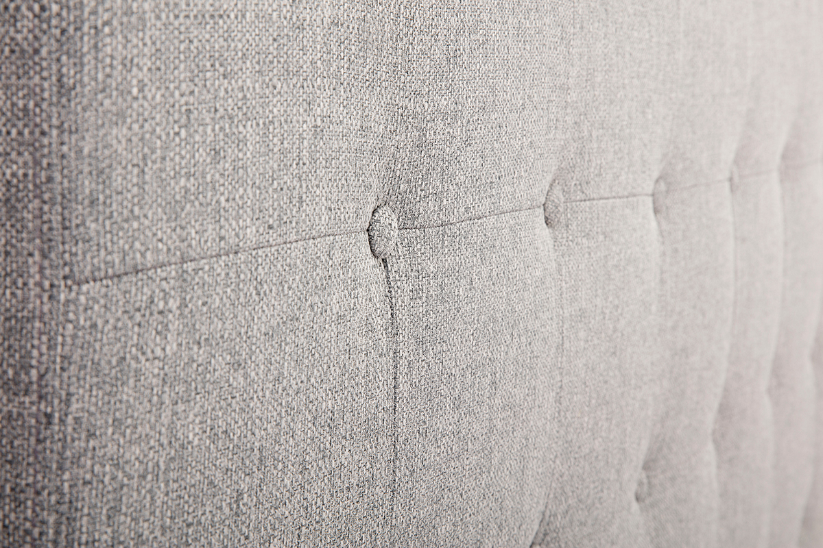 Testiera del letto in tessuto grigio chiaro 170 cm LUTECE