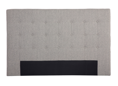 Testiera del letto in tessuto grigio chiaro 170 cm LUTECE