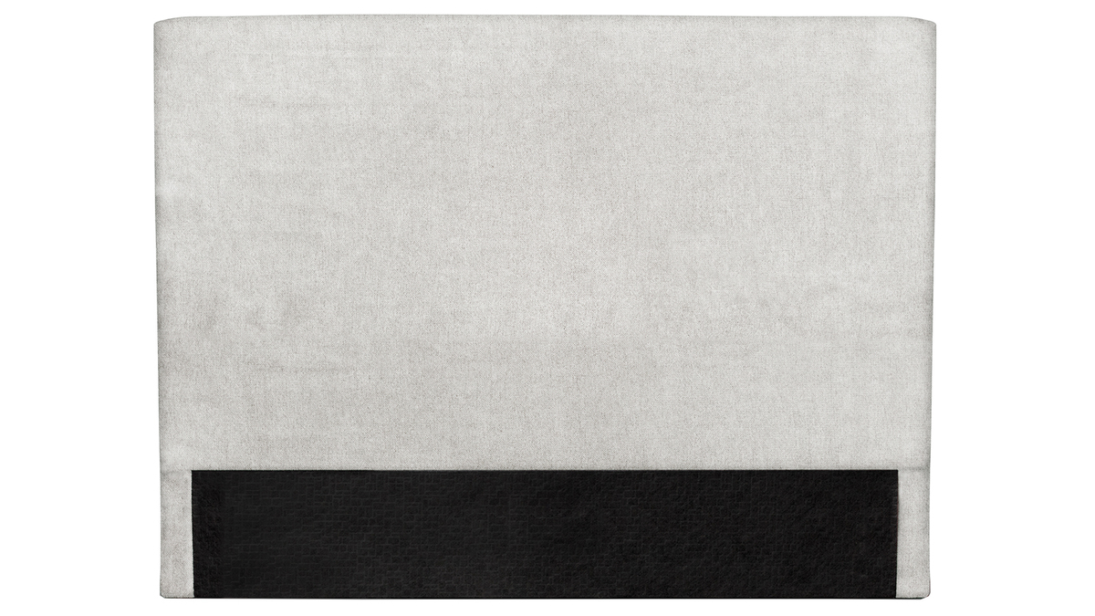 Testiera del letto in tessuto grigio perla 140 cm ZORYA