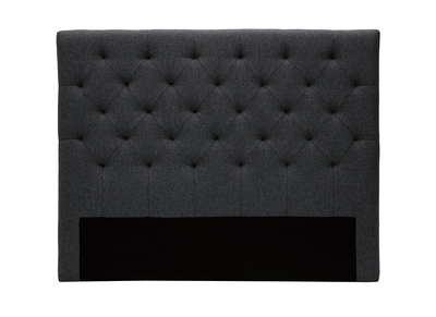 Testiera del letto in tessuto Grigio scuro 140cm ENGUERRAND