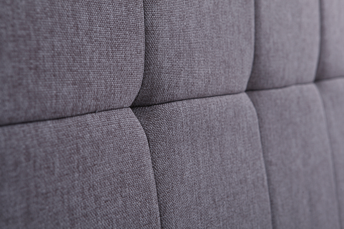 Testiera del letto in tessuto Grigio scuro 160cm CLOVIS
