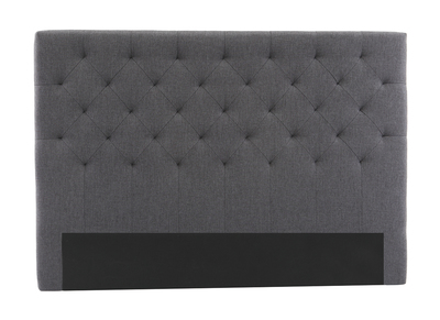 Testiera del letto in tessuto Grigio scuro 160cm ENGUERRAND
